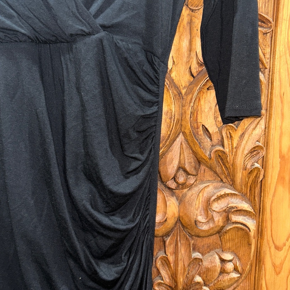 EUC Garnet Hill medium black dress - Picture 3 of 8